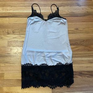 Vintage Beige Satin slip gown